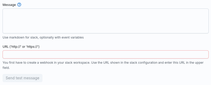 Eventhandler slack