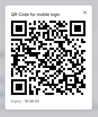 User QR code